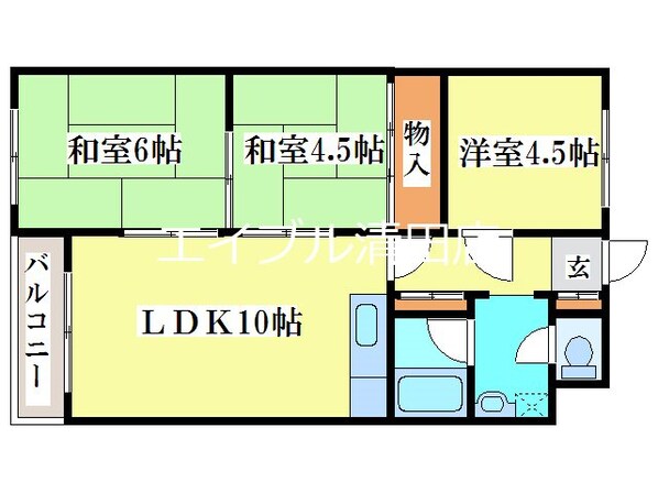 日光ハイツの物件間取画像